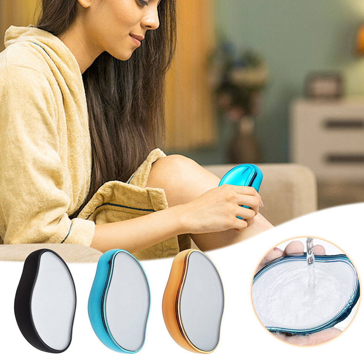 Kristal Epilatör Crystal Eraser Epilasyon Tüy Dökücü (4490)
