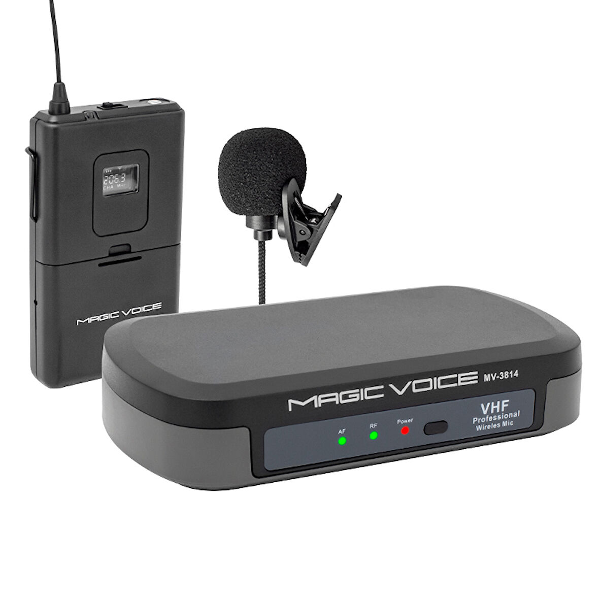 MAGICVOICE MV-3812 VHF YAKA TİPİ TELSİZ MİKROFON (4490)