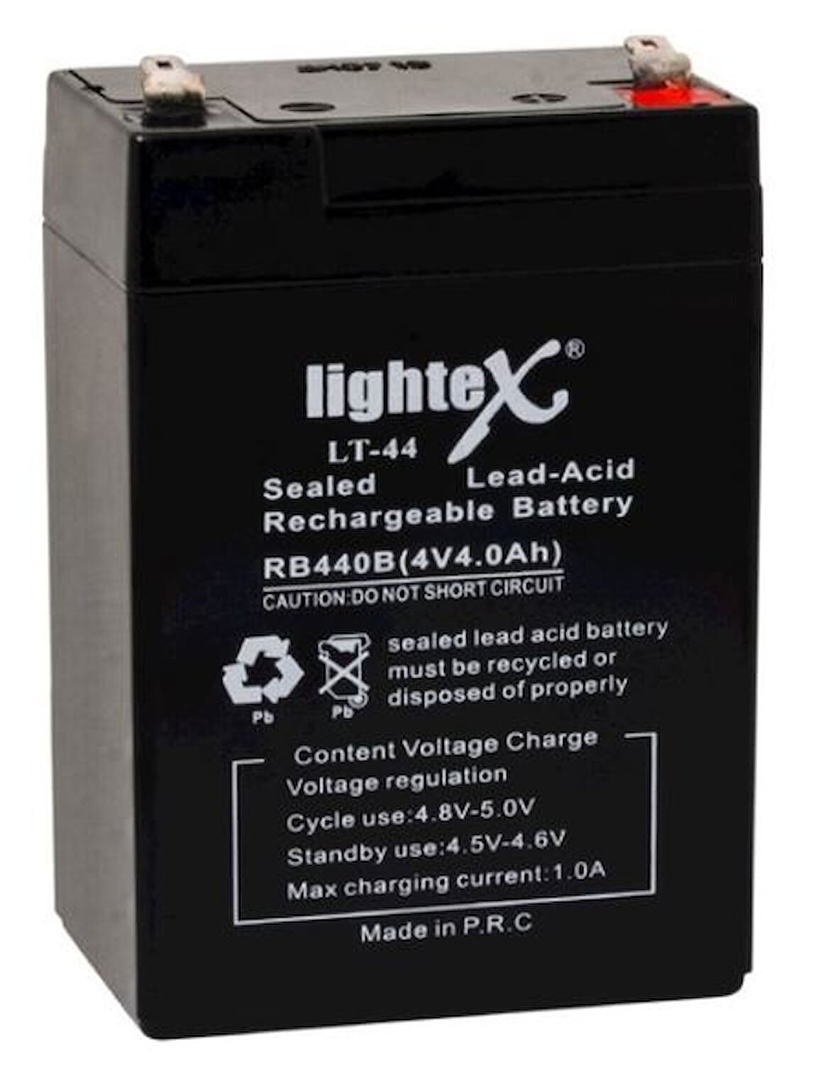 LIGHTEX LT-44 4 VOLT - 4 AMPER KURU AKÜ (IŞILDAK AKÜSÜ) (4490)