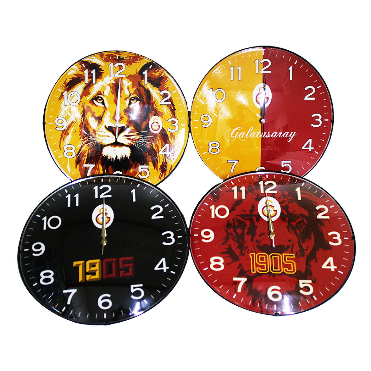 TARAFTAR GALATASARAY METAL DUVAR SAATİ LİSANSLI (4490)