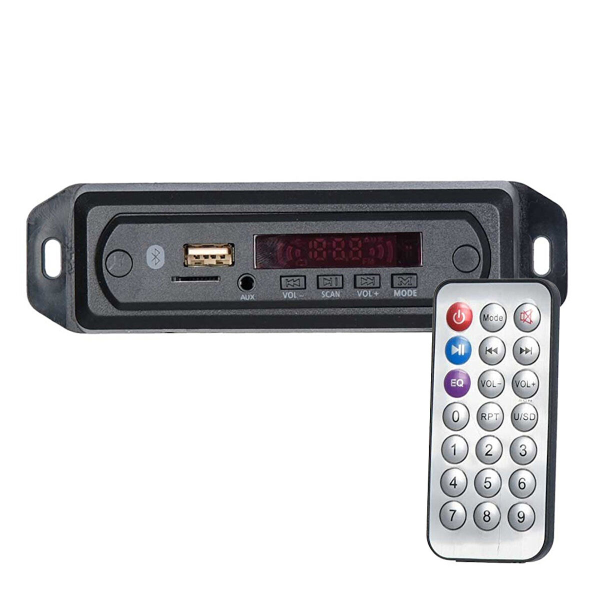 USB BLUETOOTH-USB-AUX-SD KART FM RADIO OTO TEYP ÇEVİRİCİ JS-4 (4490)