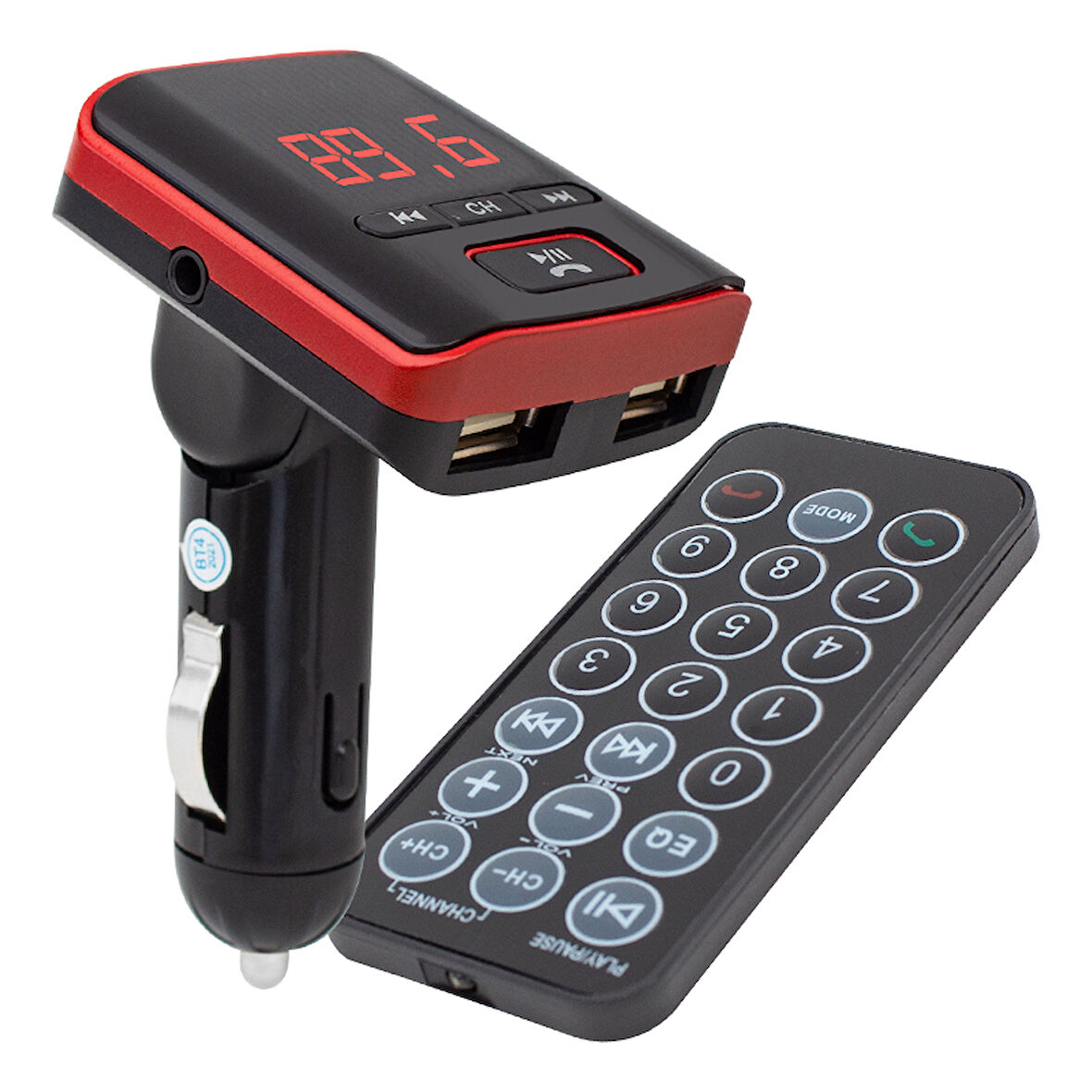 HELLO HL-19682 USB/SD/MP3 12-24 VOLT EKRANLI UKLI HAFIZASIZ BLUETOOTH FM TRANSMITTER (4490)