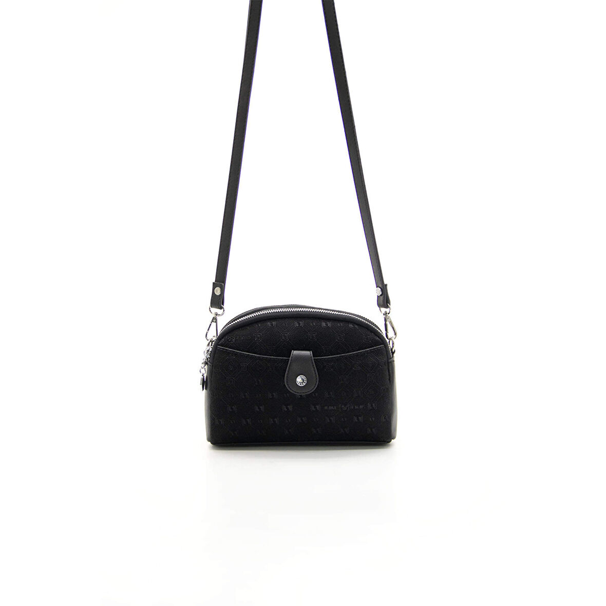 Silver Polo  Kadın Çapraz Çanta 1144-44921 SILVER POLO ÇAPRAZ Kadın ÇANTASI M158 SİYAH-NOVA SİYAH