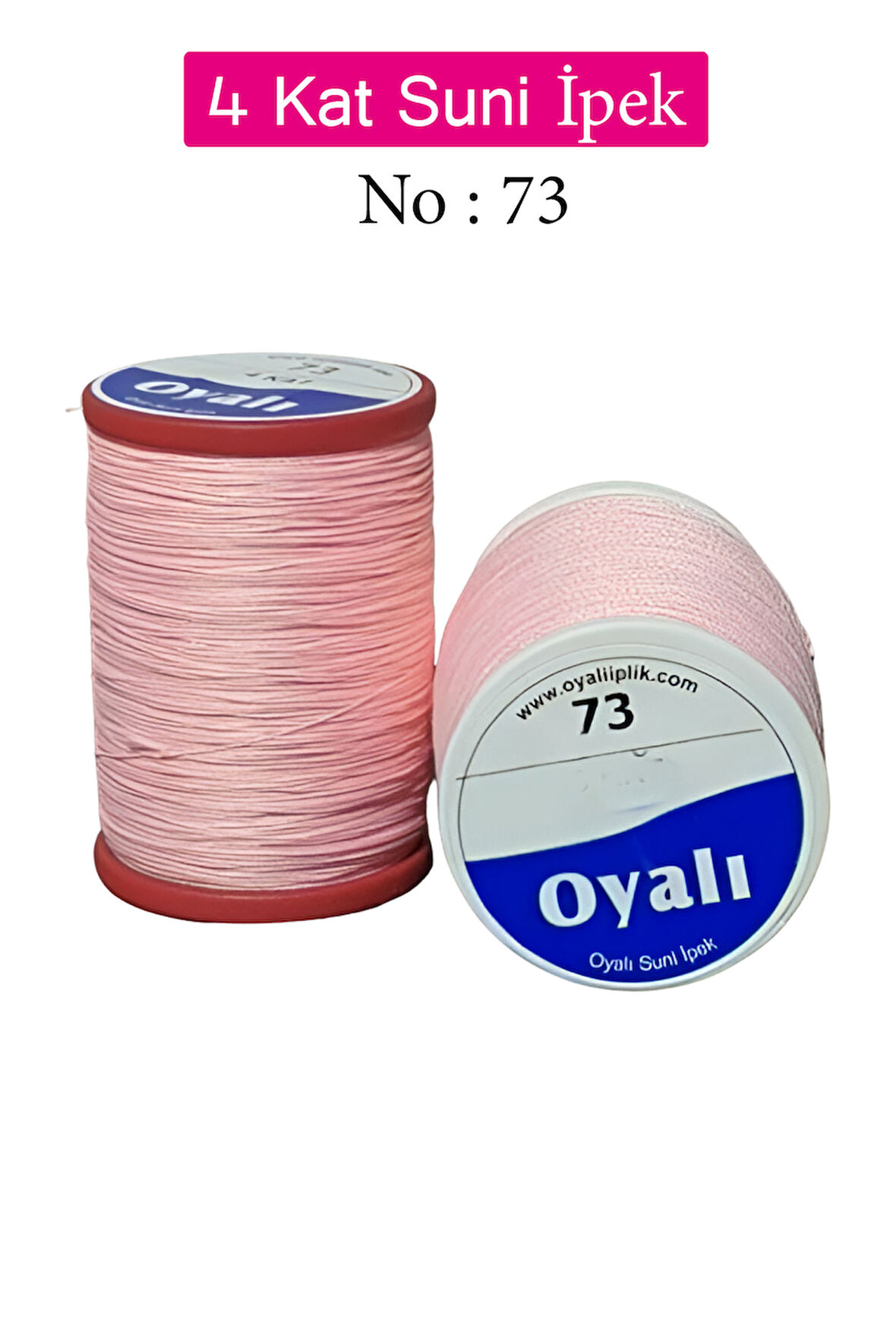 Oyalı 4 Kat Suni İpek İplik İğne Oyası Boncuk İpi Tığ Oyası No:73