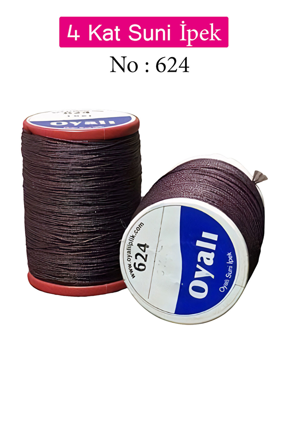 Oyalı 4 Kat Suni İpek İplik İğne Oyası Boncuk İpi Tığ Oyası No:624