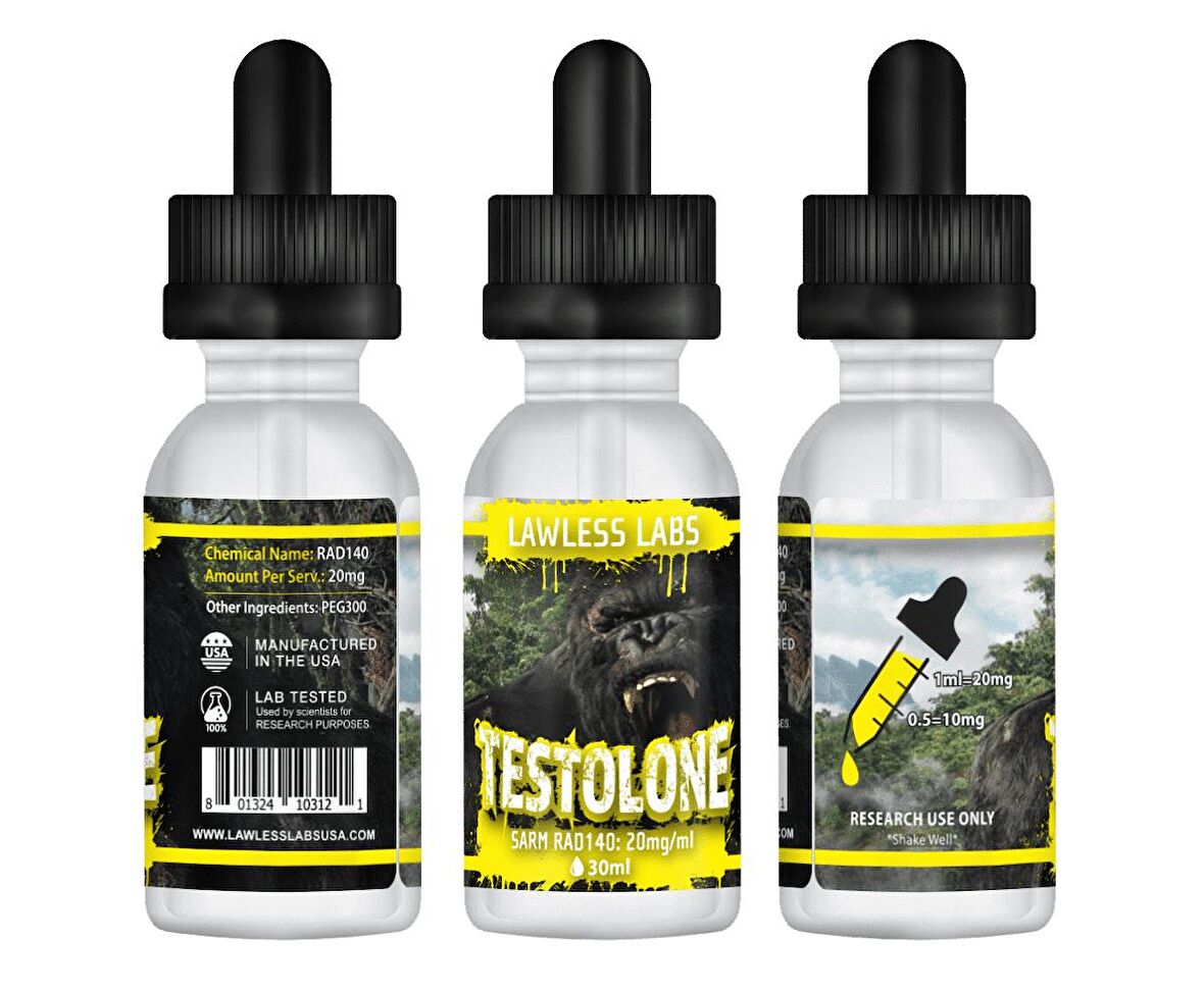 LAWLESS LABS SARMS TESTOLONE - RAD140