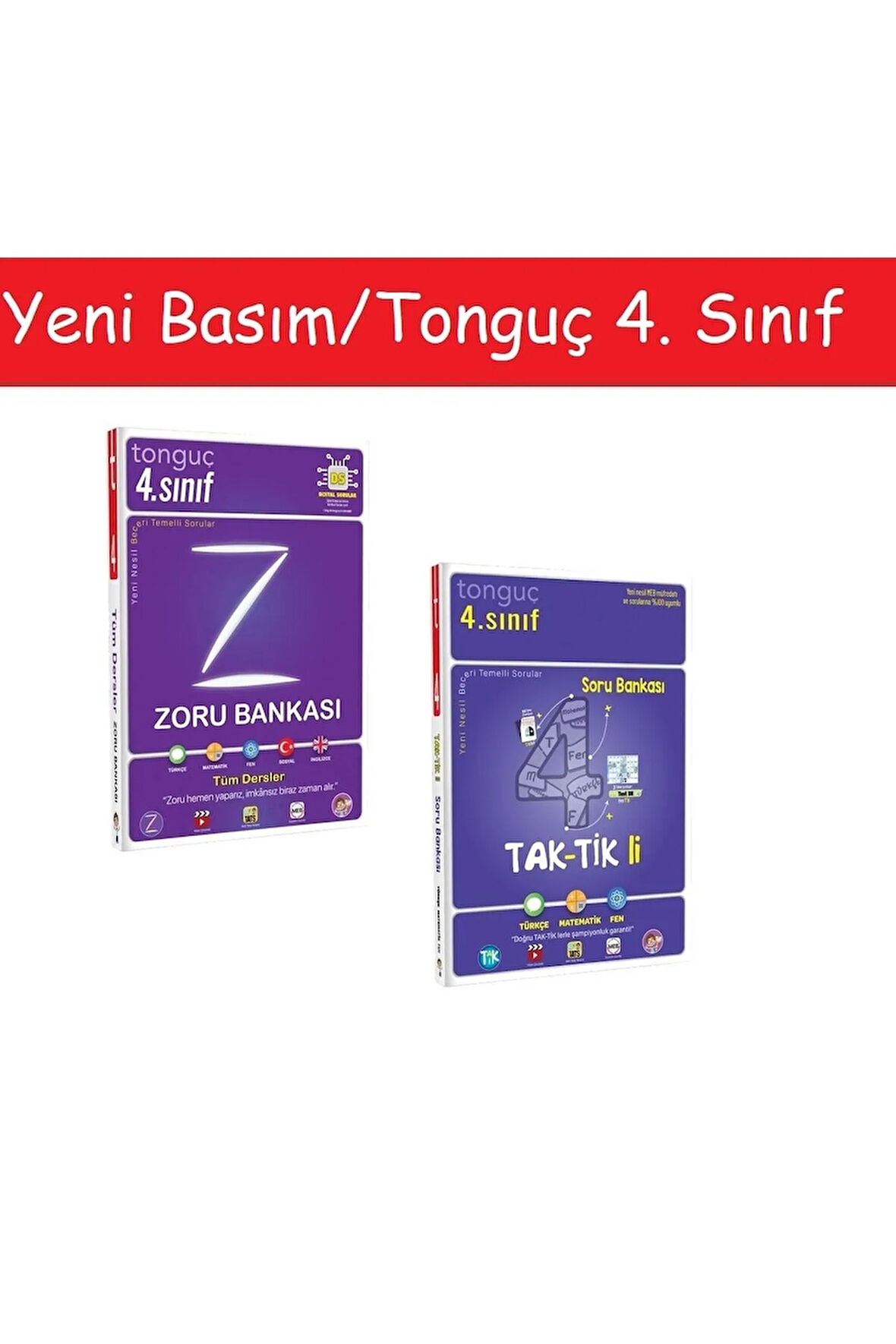 Tonguç 4. Sınıf Tüm Dersler Zoru Bankası & 4. Sınıf Taktikli Soru Bankası