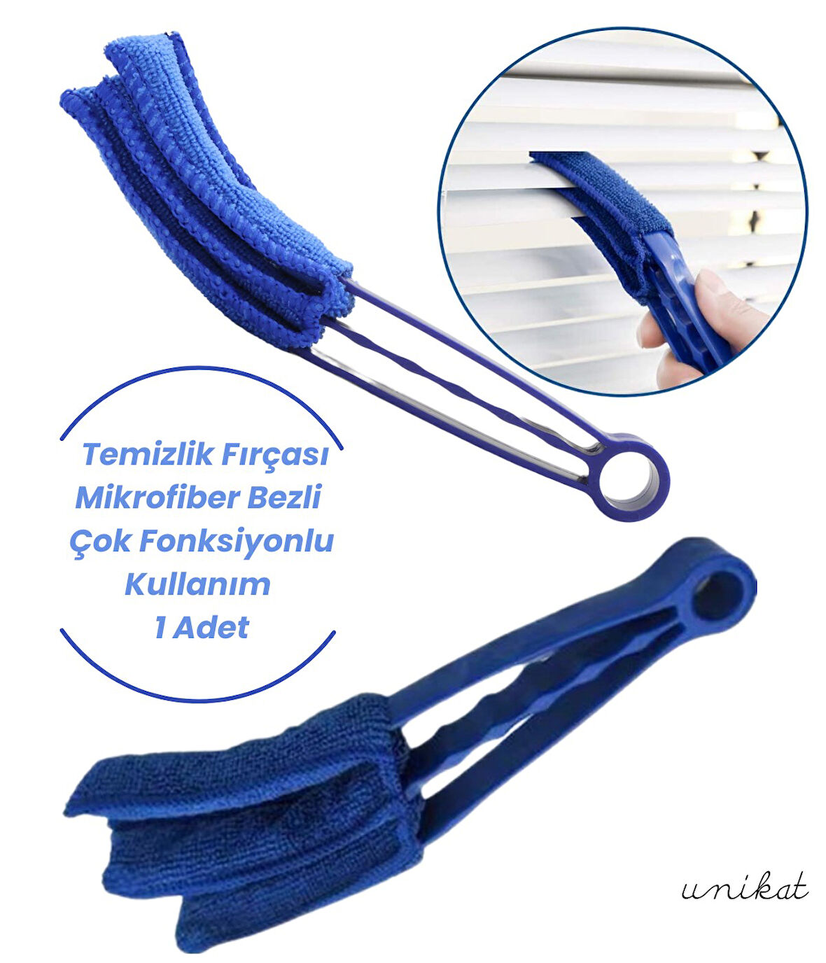 Oto Klima ve Havalandırma Temizlik Fırçası - Mikrofiber Bezli - Çok Fonksiyonlu Kullanım 1 Adet