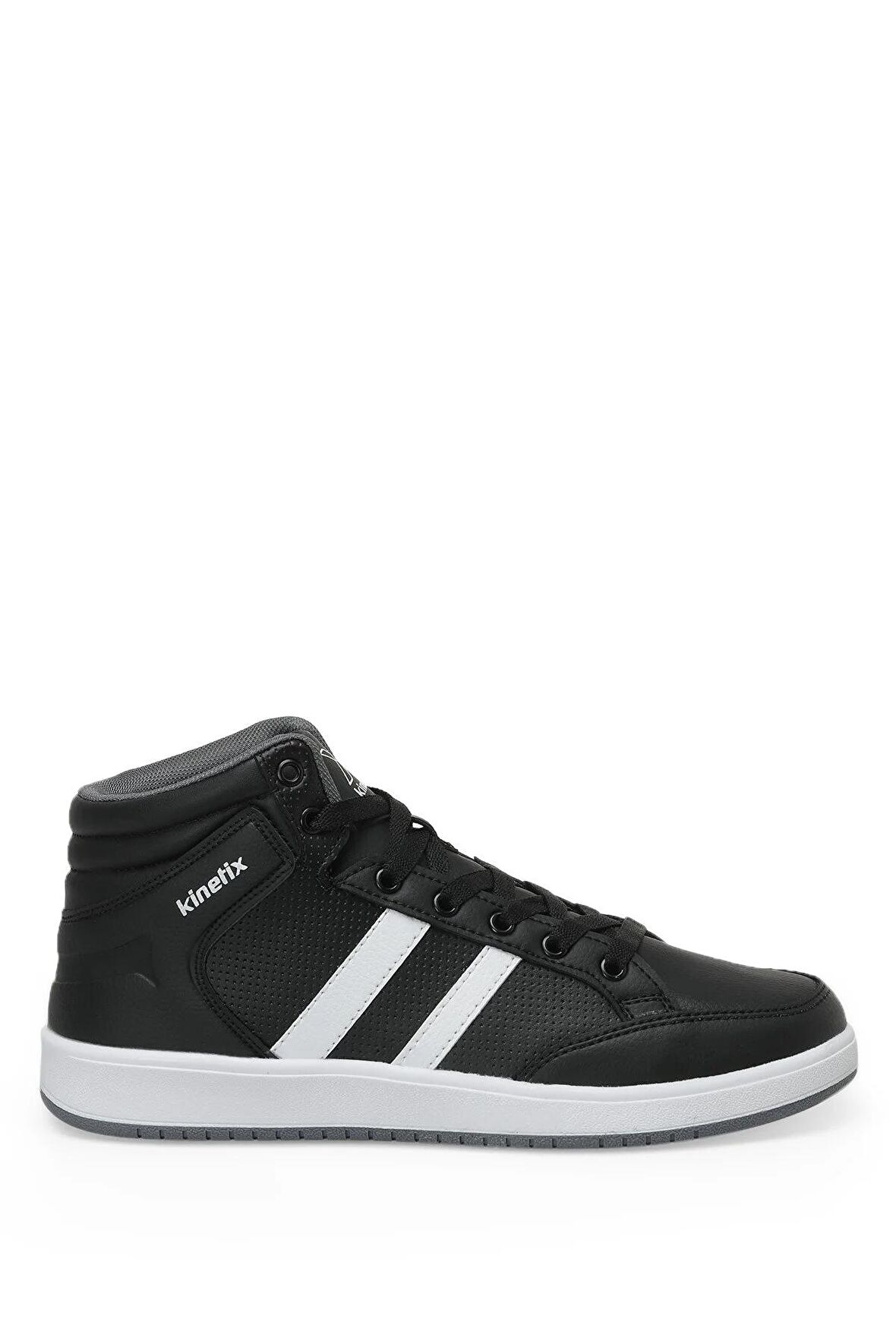 Kinetix KORT PU HI 3FX High Bilekli Bağcıklı Erkek Sneaker SİYAH BEYAZ