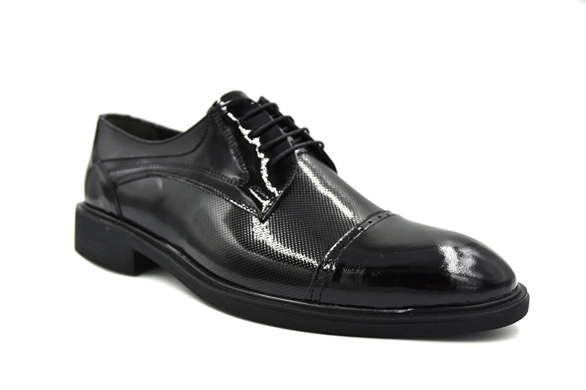 Prego (Stilloni) Hakiki Deri Eva Hafif Taban Erkek Klasik Ayakkabı RUGAN SİYAH