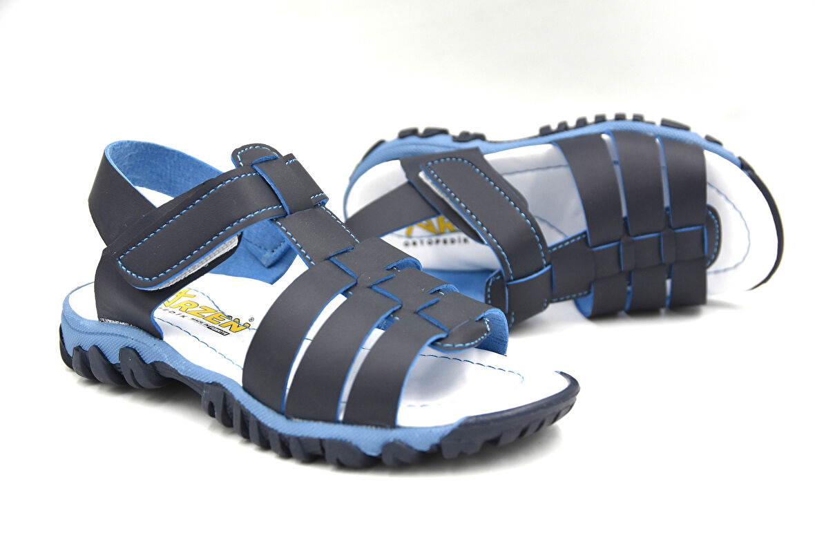 Prego (Arzen) Ortapedi Termo Kaymaz Taban Cırtlı Erkek Çocuk Sandalet LACİ
