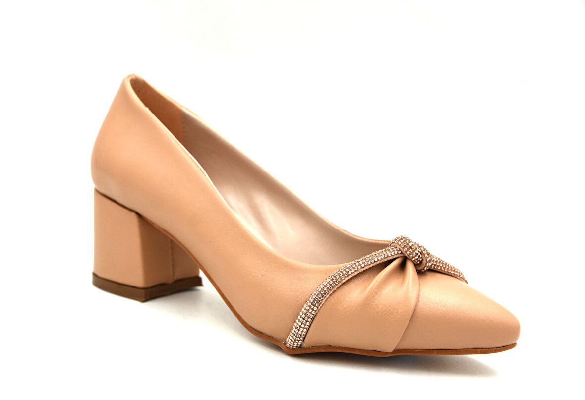 Beyaz (QC Ayakkabı) Topuklu Kadın Ayakkabı NUT