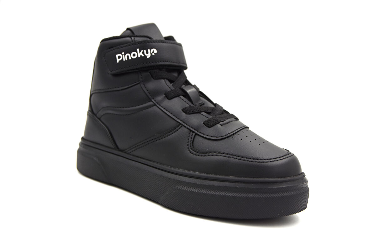 Pinokyo Chıcago Bilekli Poli Hafif Taban Çocuk Spor Ayakkabı SİYAH