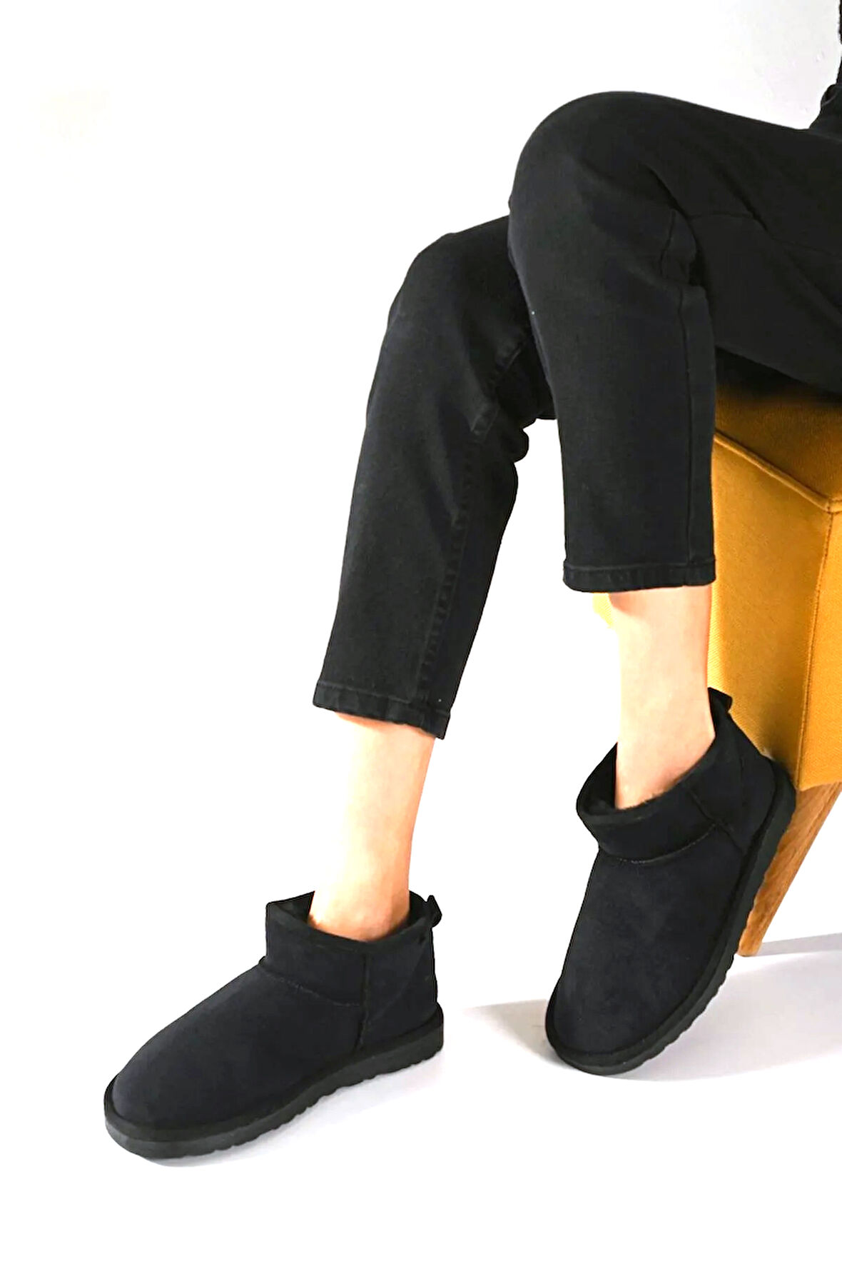 Icon Ug Kadın Kısa Bot SİYAHA SİYAH