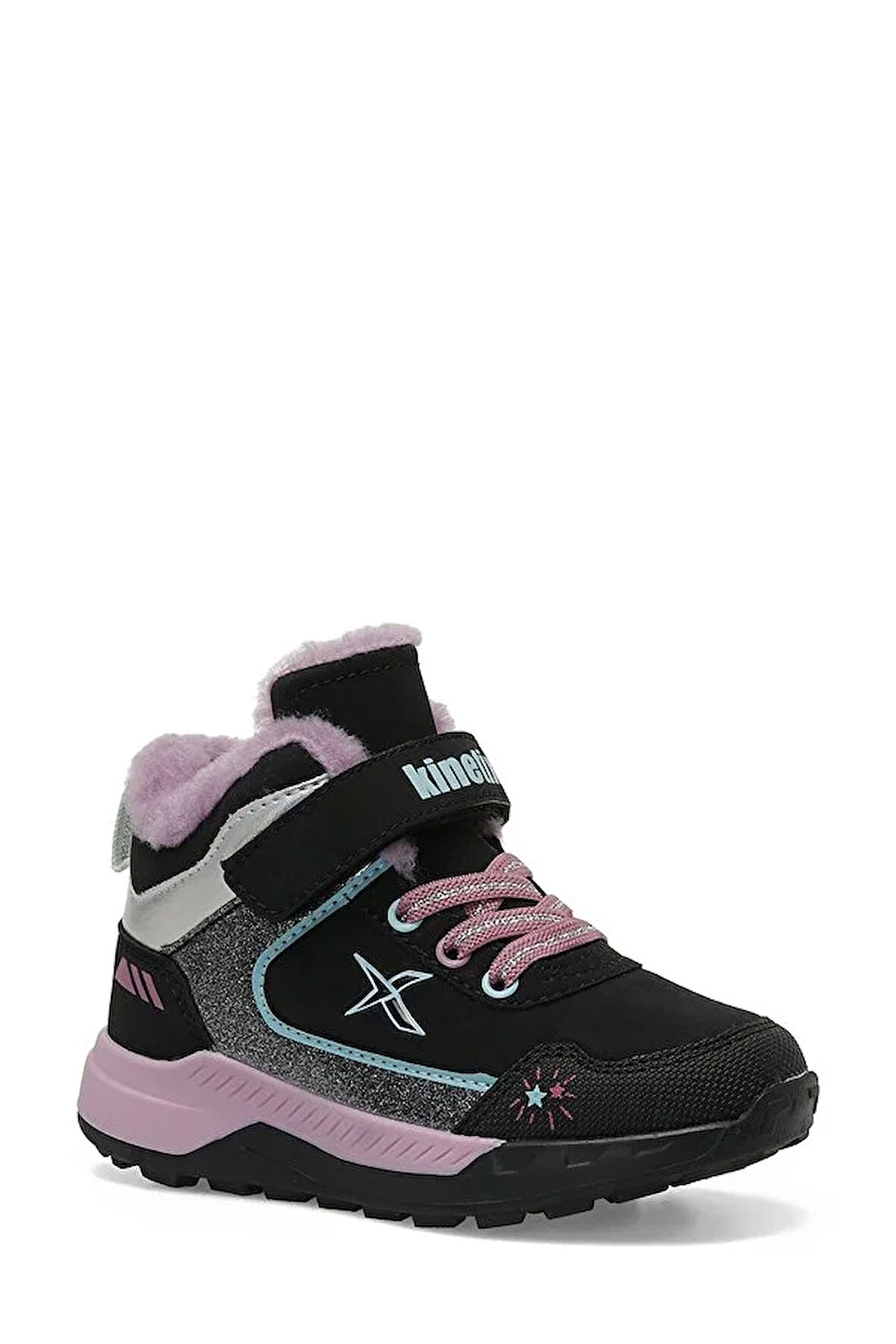 Kinetix RESPON HI 3PR Cırtlı İçi Kürklü Kız Çocuk Outdoor Bot SİYAH MOR
