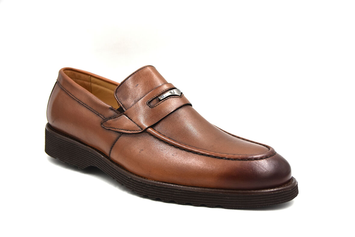 Fosco (2893) İçi Dışı Hakik Deri Eva Hafif Taban Erkek Ayakkabı TABA