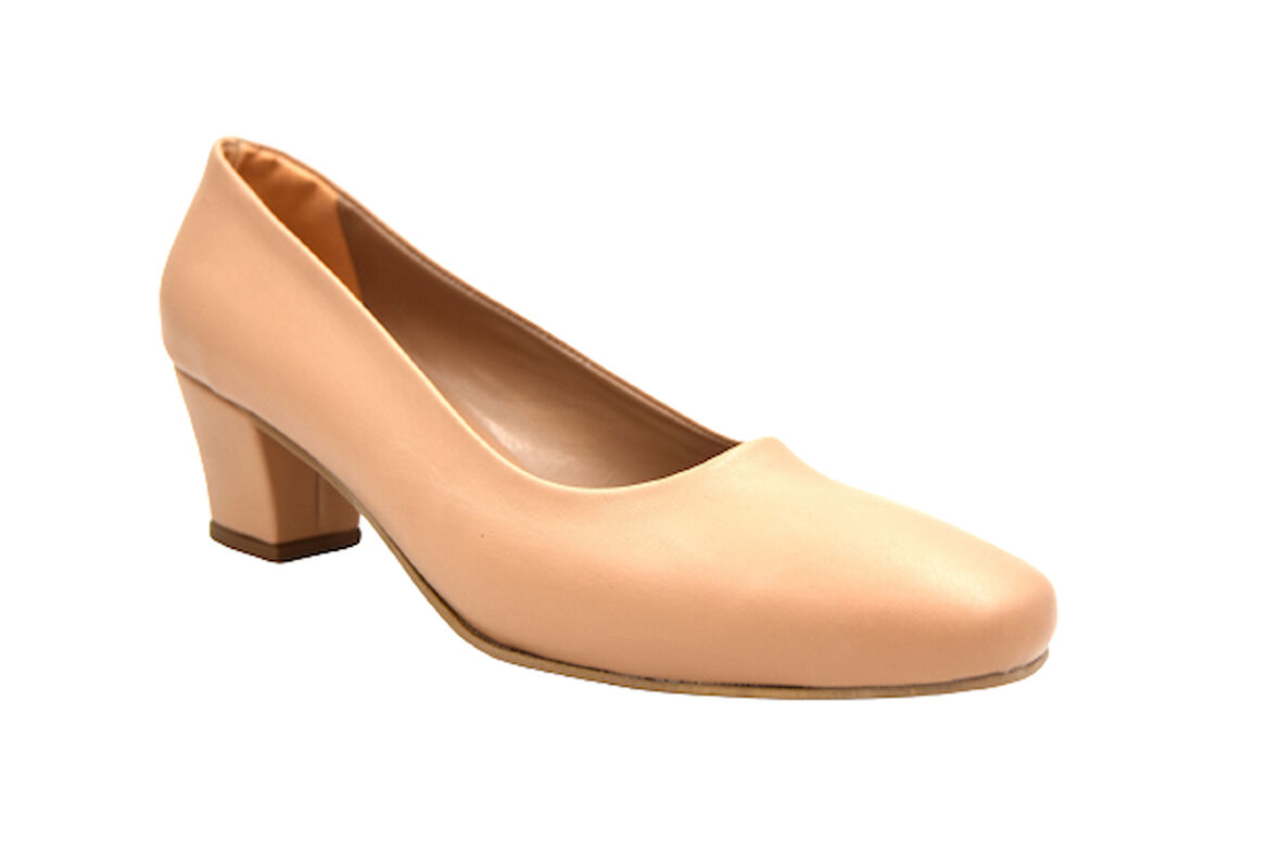 Beyaz (Oc Shoes) 41-42 Büyük Numara Topuklu Kadın Ayakkabı NUT