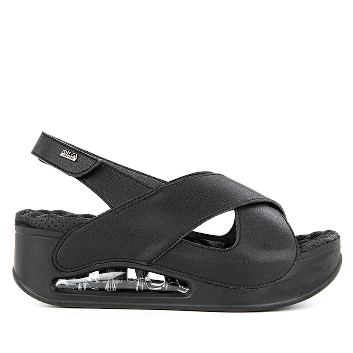 Muya Assos Anatomik Air Max Tabanlı Kadın Sandalet 31213-8401-STAN SİYAH