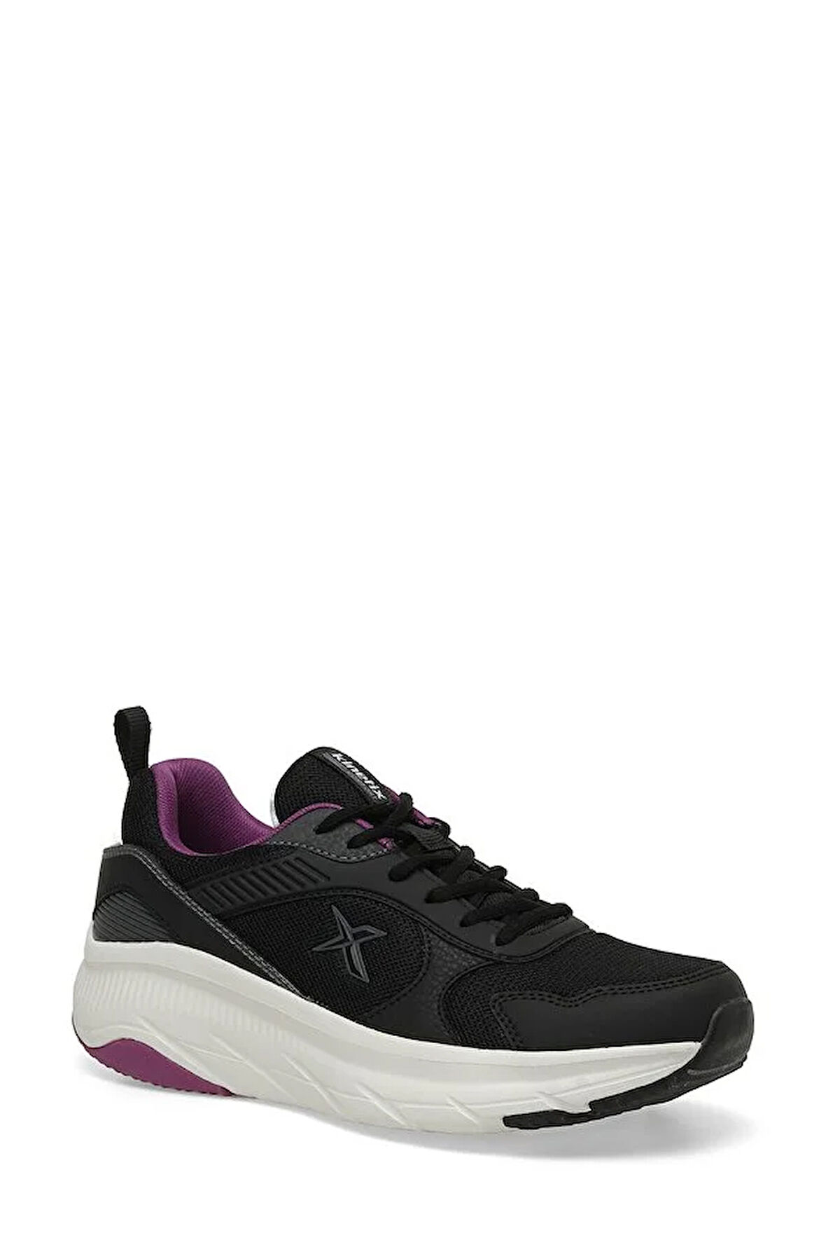 Kinetix GLANCE PU W 4P Phlon Hafif Taban Bağcıklı  Kadın Comfort Ayakkabı SİYAH