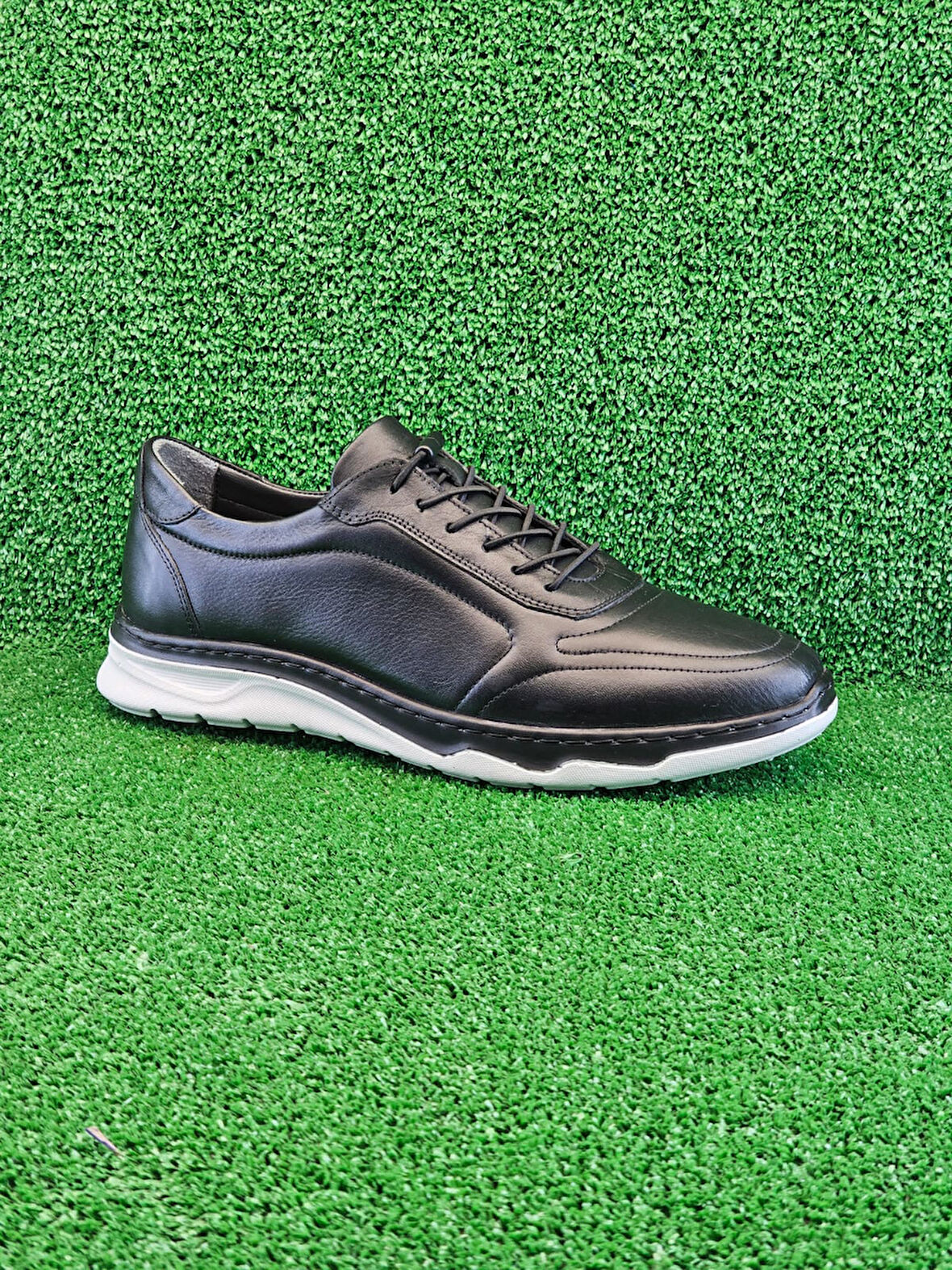 Prego (M.Y.M) Poli Hafif Taban Hakiki Deri Günlük Erkek Ayakkabı SİYAH