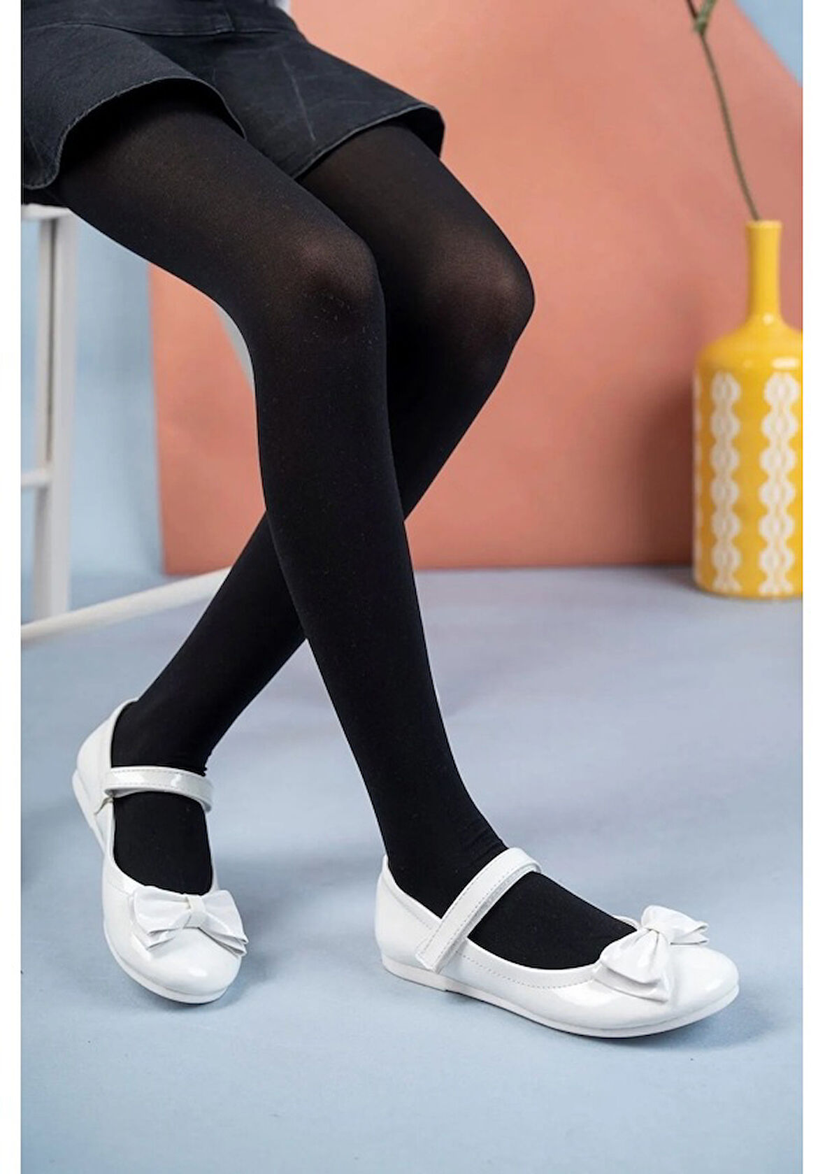 Prego Eylül Termo Kaymaz Taban Pabyonlu Cırtlı Kız Çocuk Babet BEYAZ