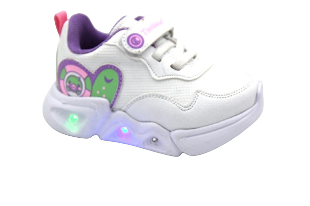 Prego (Tiwittoys) Işıklı Hafif Taban Cırtlı Çocuk Spor Ayakkabı BEYAZ