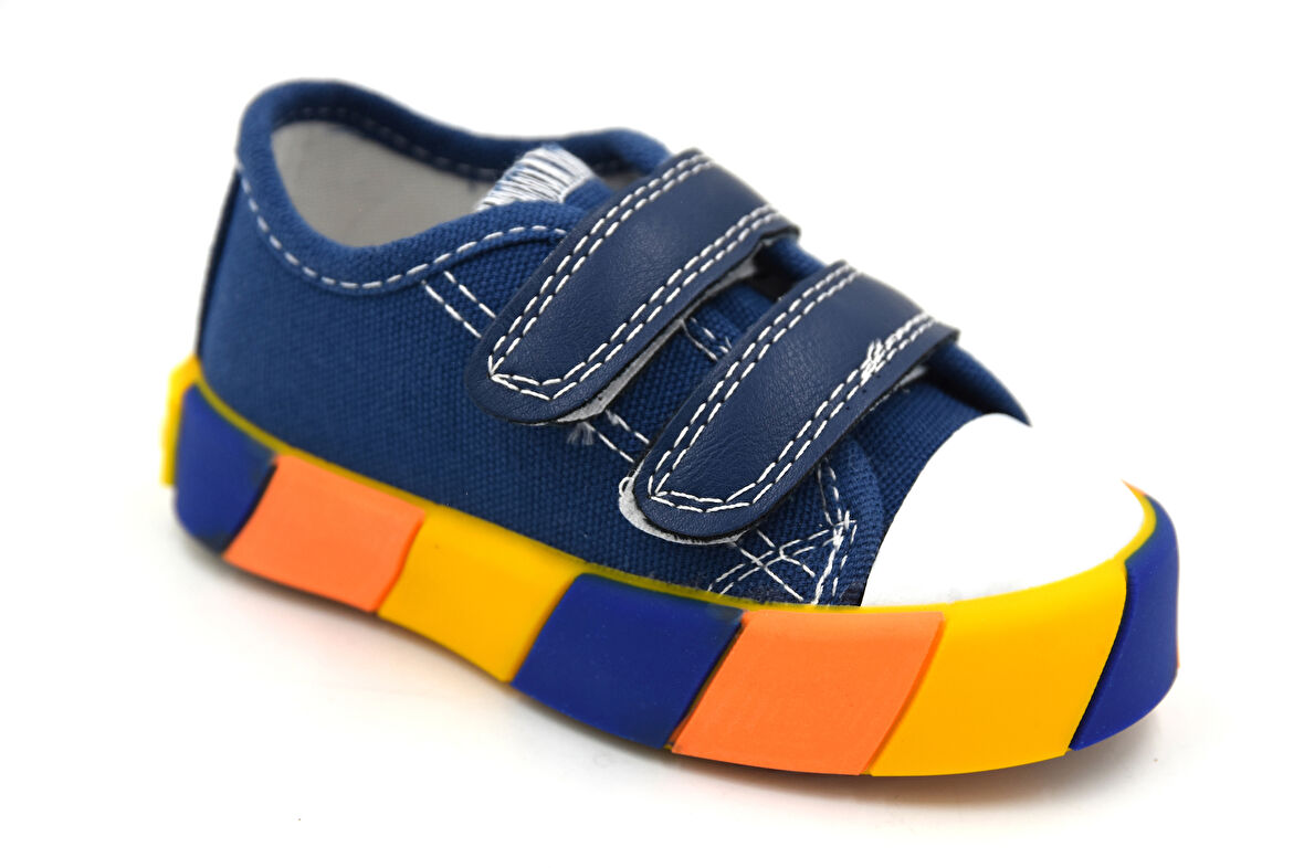 Prego Cırtlı Ortopedik Bebek Pudra Işıklı Sneaker LACİ