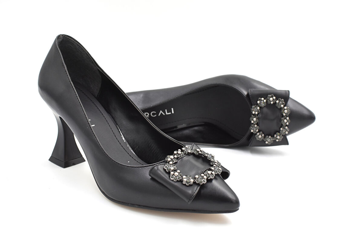 Prego (Kırcalı) Topuklu Kadın Ayakkabı SİYAH