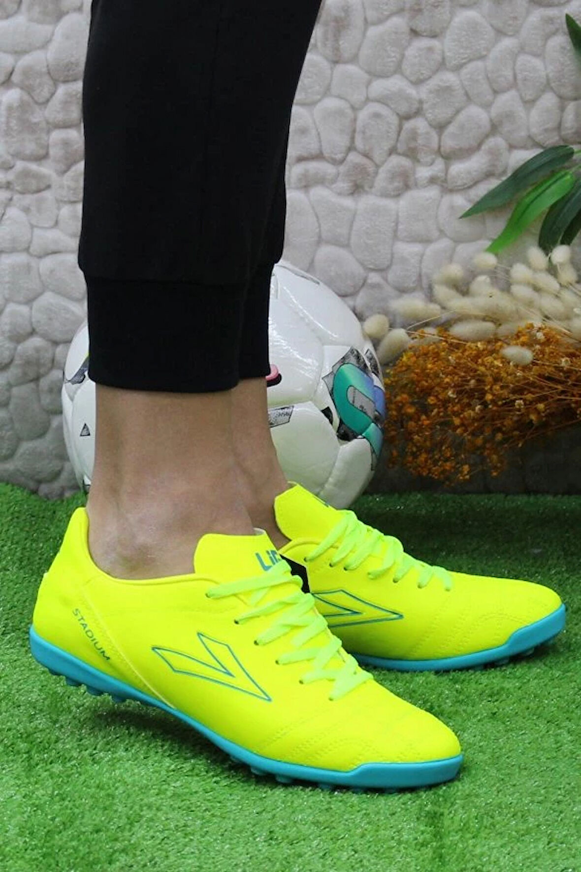 Lig Mergen Prm Orjinal Ürün Çim Saha Halı Saha Futbol Ayakkabı SARI