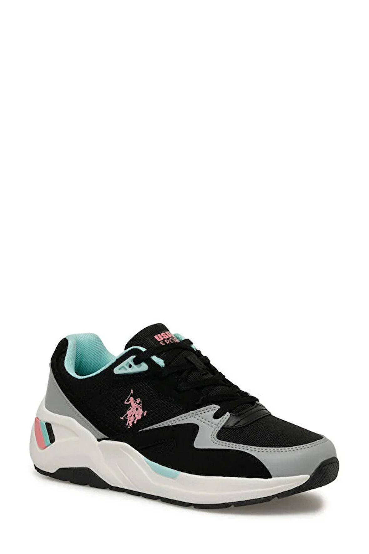 U.S. Polo Assn.Husky Wmn 4 Fx Kadın Spor Ayakkabı SİYAH GRİ