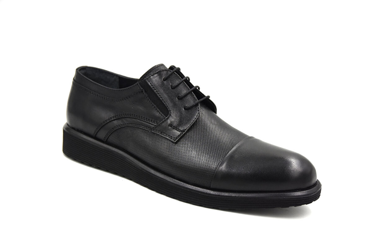 Prego (Stilloni) Hakiki Deri Eva Hafif Taban Erkek Günlük Ayakkabı SİYAH