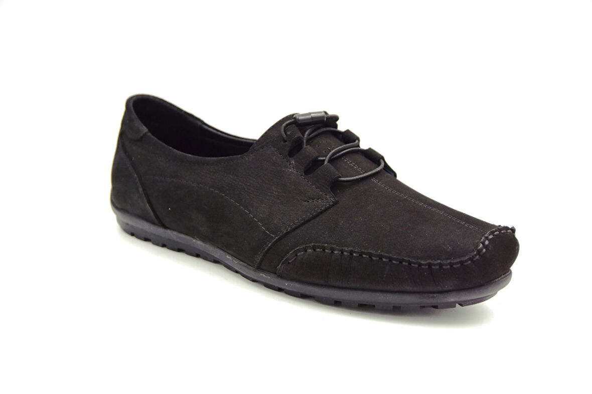 Prego İçi Dışı Hakiki Deri Günlük Erkek Ayakkabı SİYAH