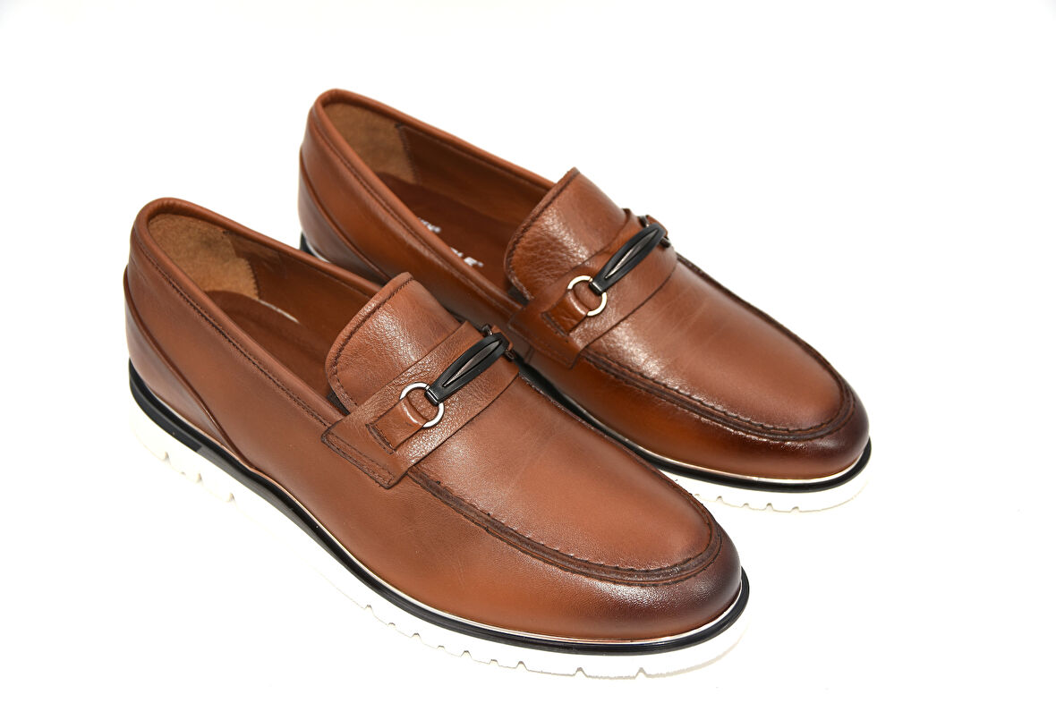 Marcomen 152-19437 İçi Dışı Hakiki Deri Eva Hafif Taban Erkek Günlük Ayakkabı TABA