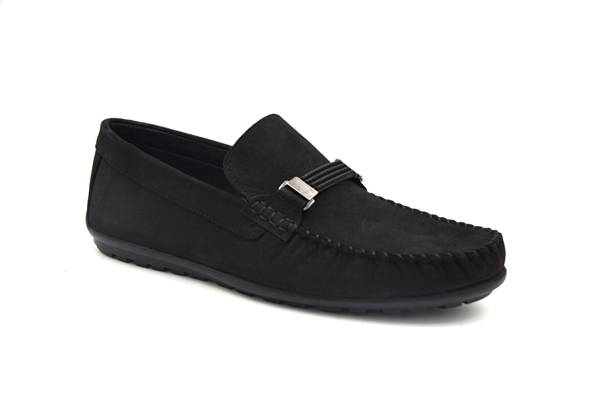 Prego (Modesa) İçi Dışı Hakiki Deri Termo Kaymaz Taban Günlük Erkek Ayakkabı SİYAH