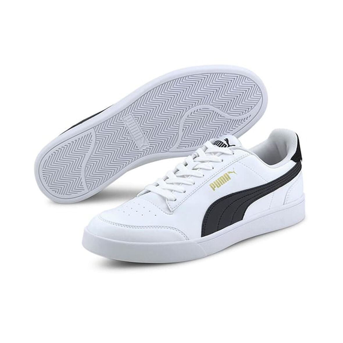 Puma Shuffle Erkek Sneaker BEYAZ SİYAH