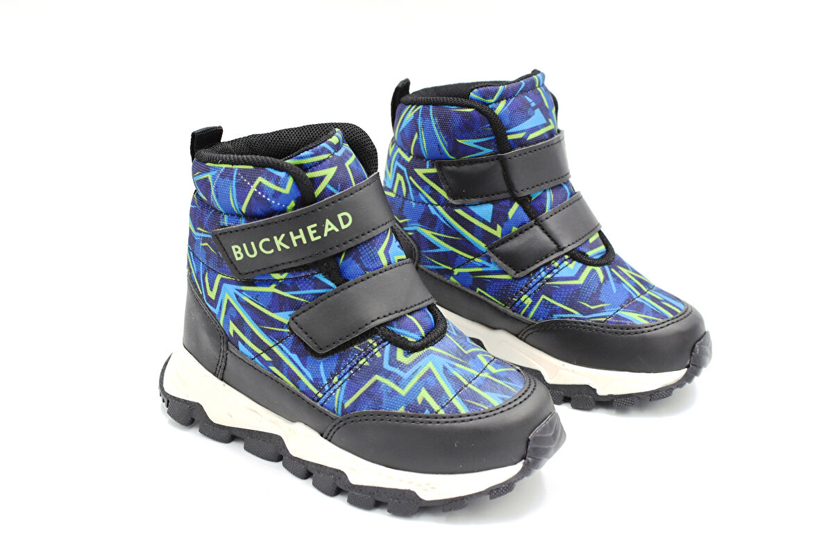 Buckhead BUCK4183 Cırtlı Termo Kaymaz Taban Çocuk Bot SİYAH SAX