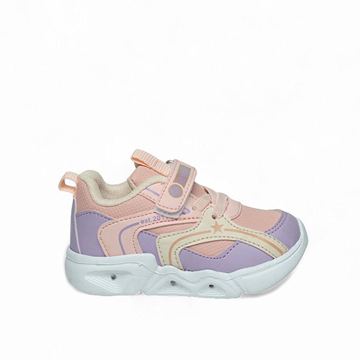 Prego (Armix) Işıklı Cırtlı Bebe 2011 Çocuk Spor Ayakkabı PUDRA