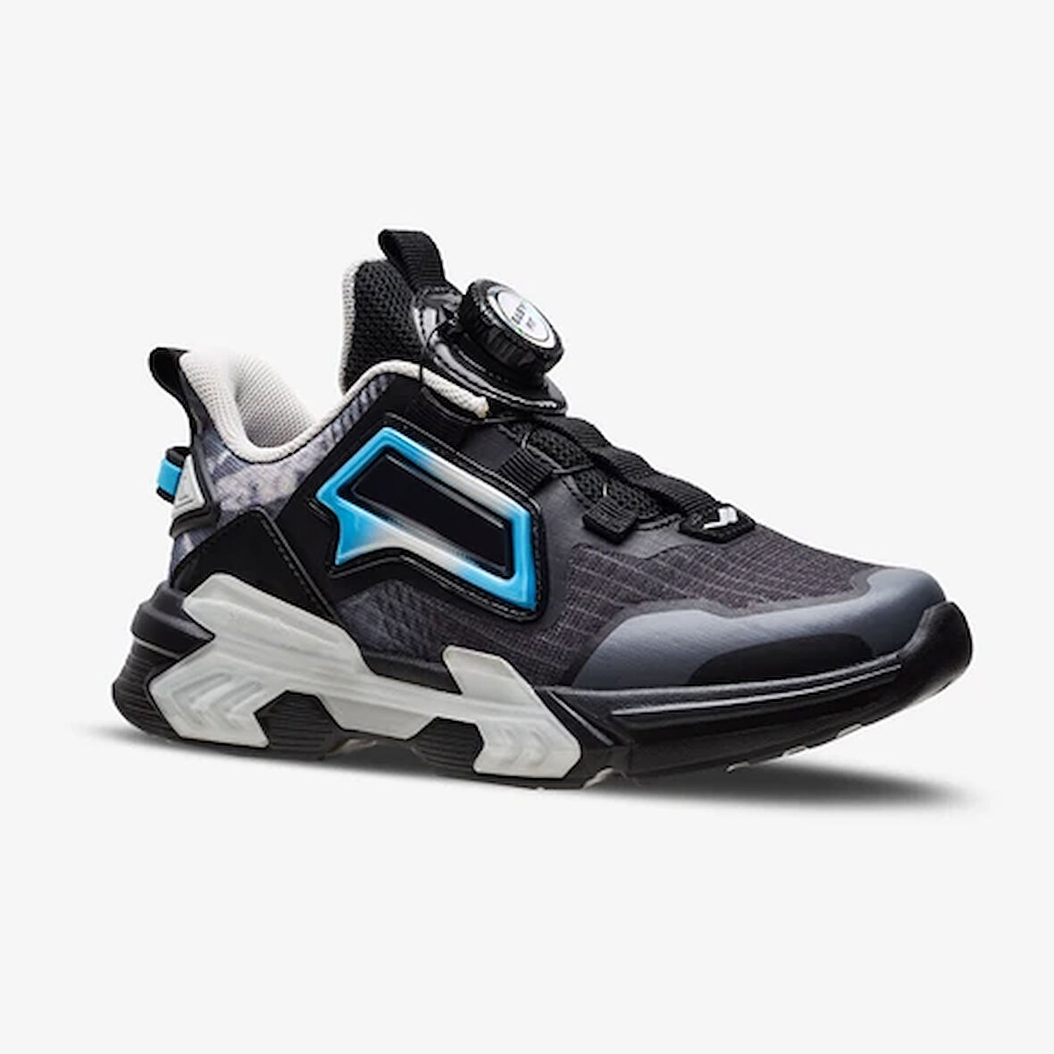 Lescon Maximus Phlon Hafif Taban (Easy-Fit) ayarlanabilir bağcıklı Çocuk Spor Ayakkabı SİYAH