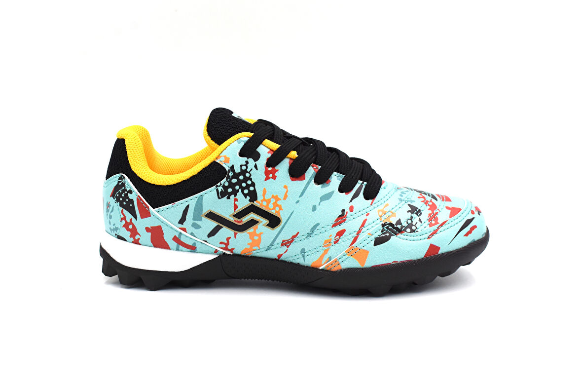 Jump 31524  Renkli Çocuk Halı Saha Futbol Ayakkabısı YEŞİL