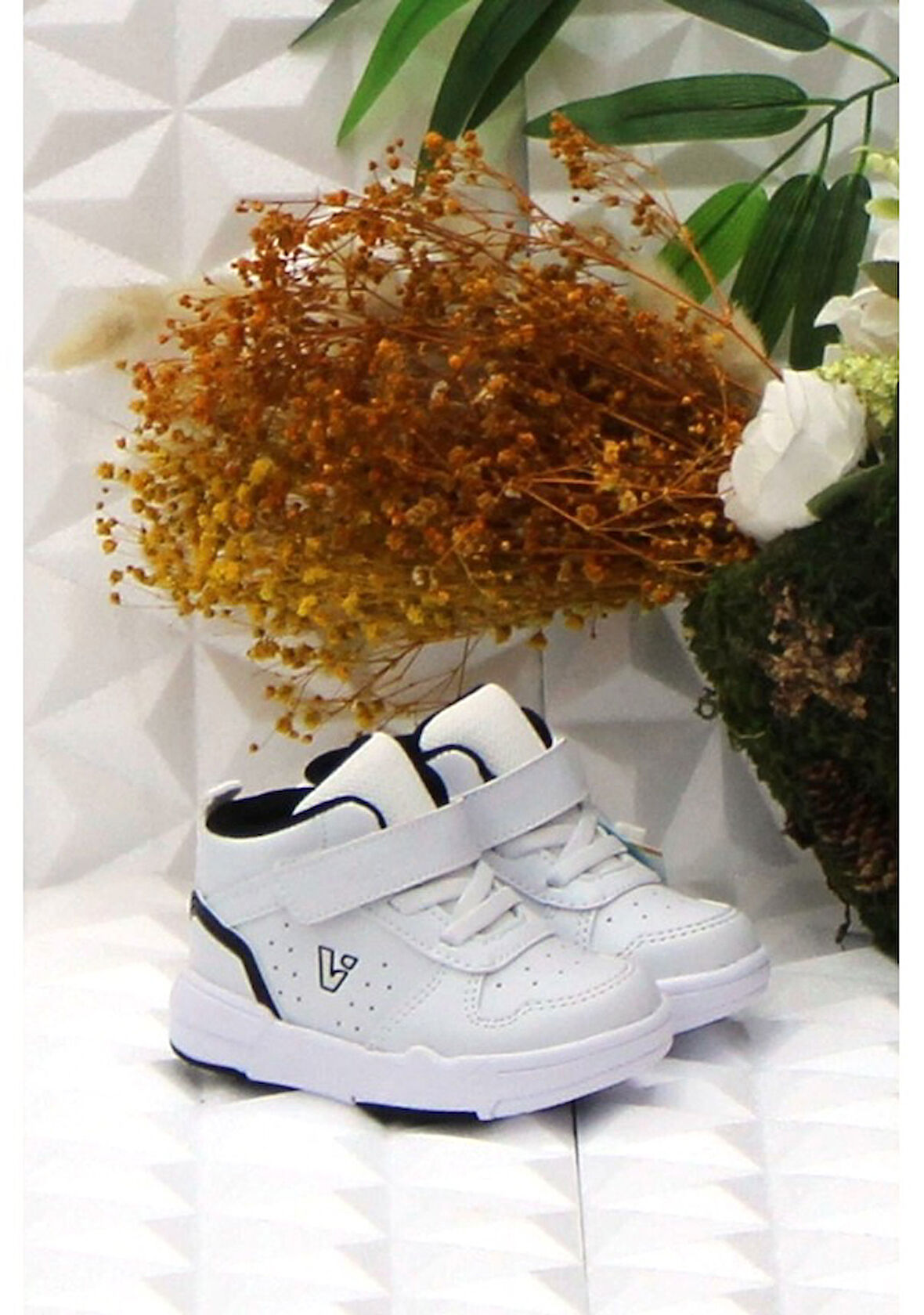 Vicco Dexter 946.b24k.441 Phlon Hafif Ortapedik Taban Cırtlı Çocuk Bilekli    Spor Ayakkabı BEYAZ