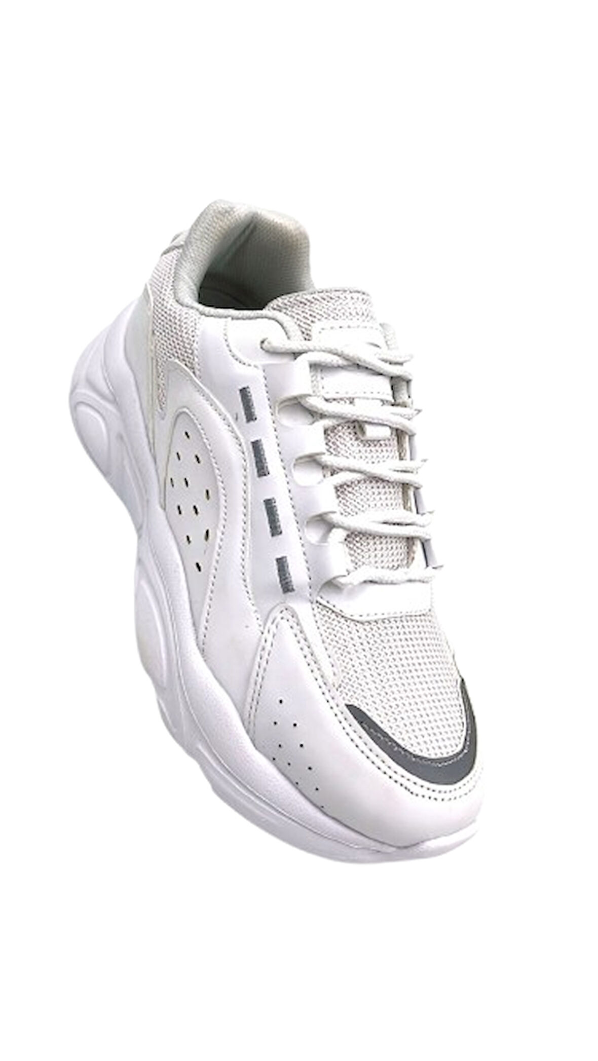 M.p 242-2076 Bağcıklı Kadın Spor Ayakkabı BEYAZ