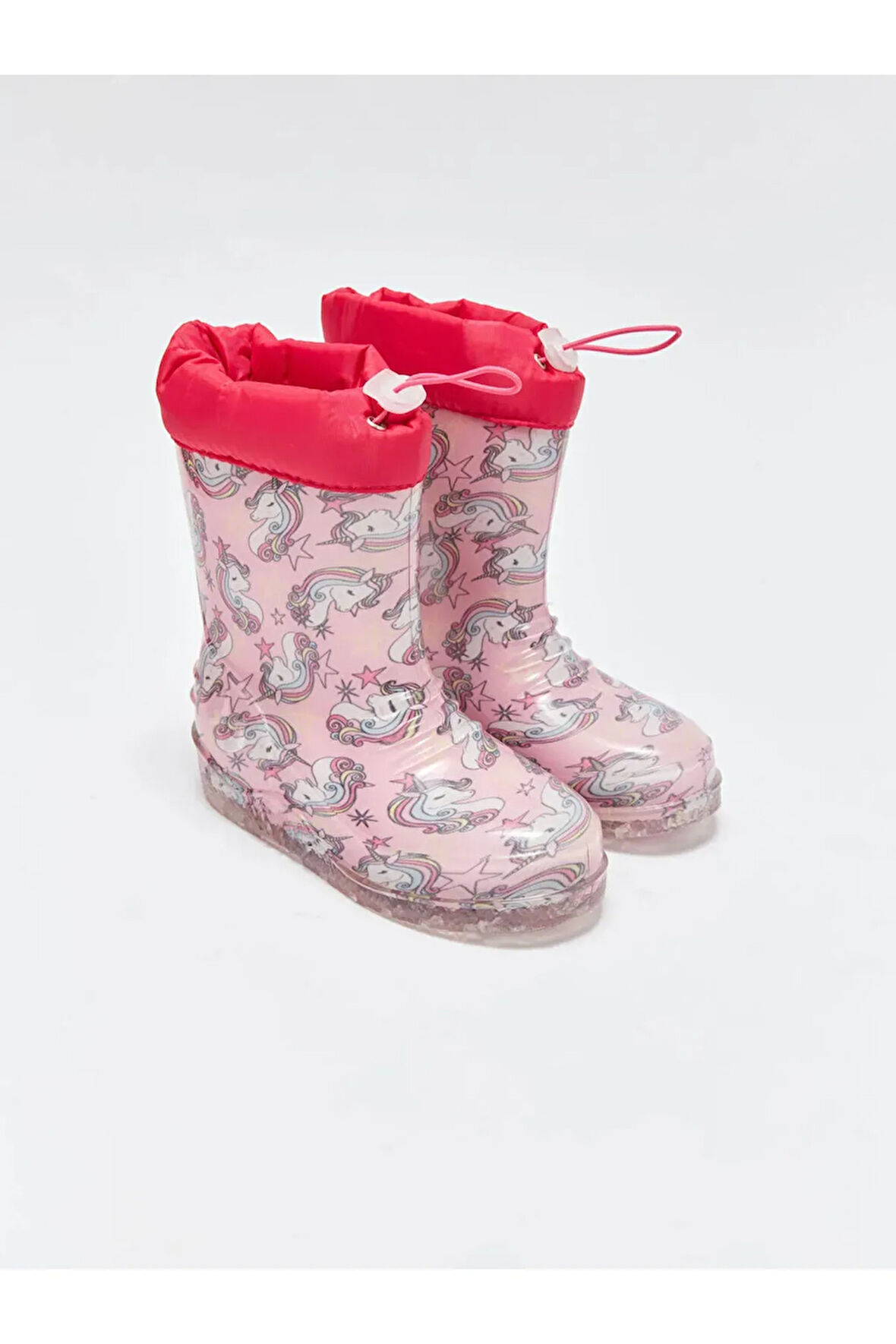 Prego İçi Polar Yünlü Dışı Plastik Çocuk Yağmur Çizme UNİCORN