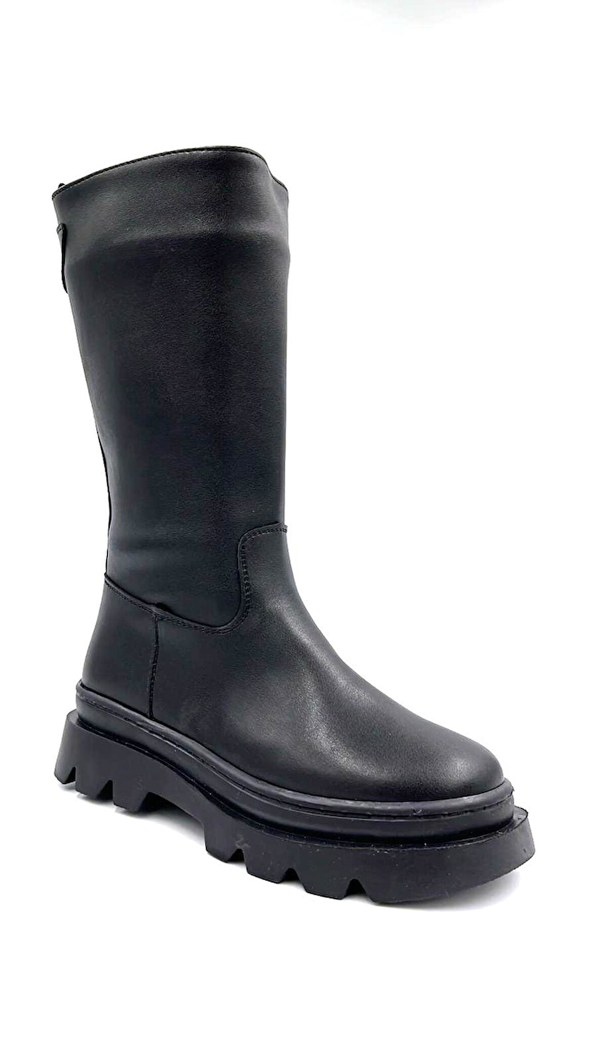 Beyaz (Vetta) Karin Termo Kaymaz Taban Fermuarlı İçi Sıcak Polar Günlük Çocuk Çizme SİYAH