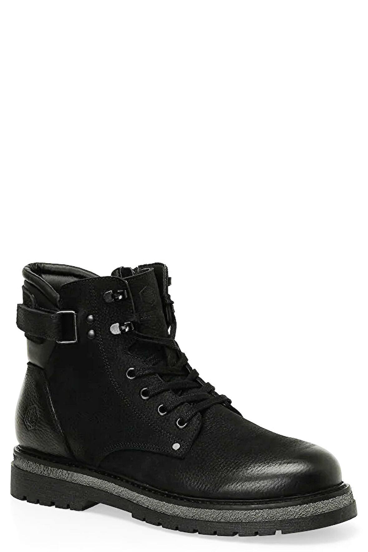 Lumberjack CESTY 4PR Termo Kaymaz Taban Bağcıklı&Fermuarlı Erkek Biker Bot SİYAH