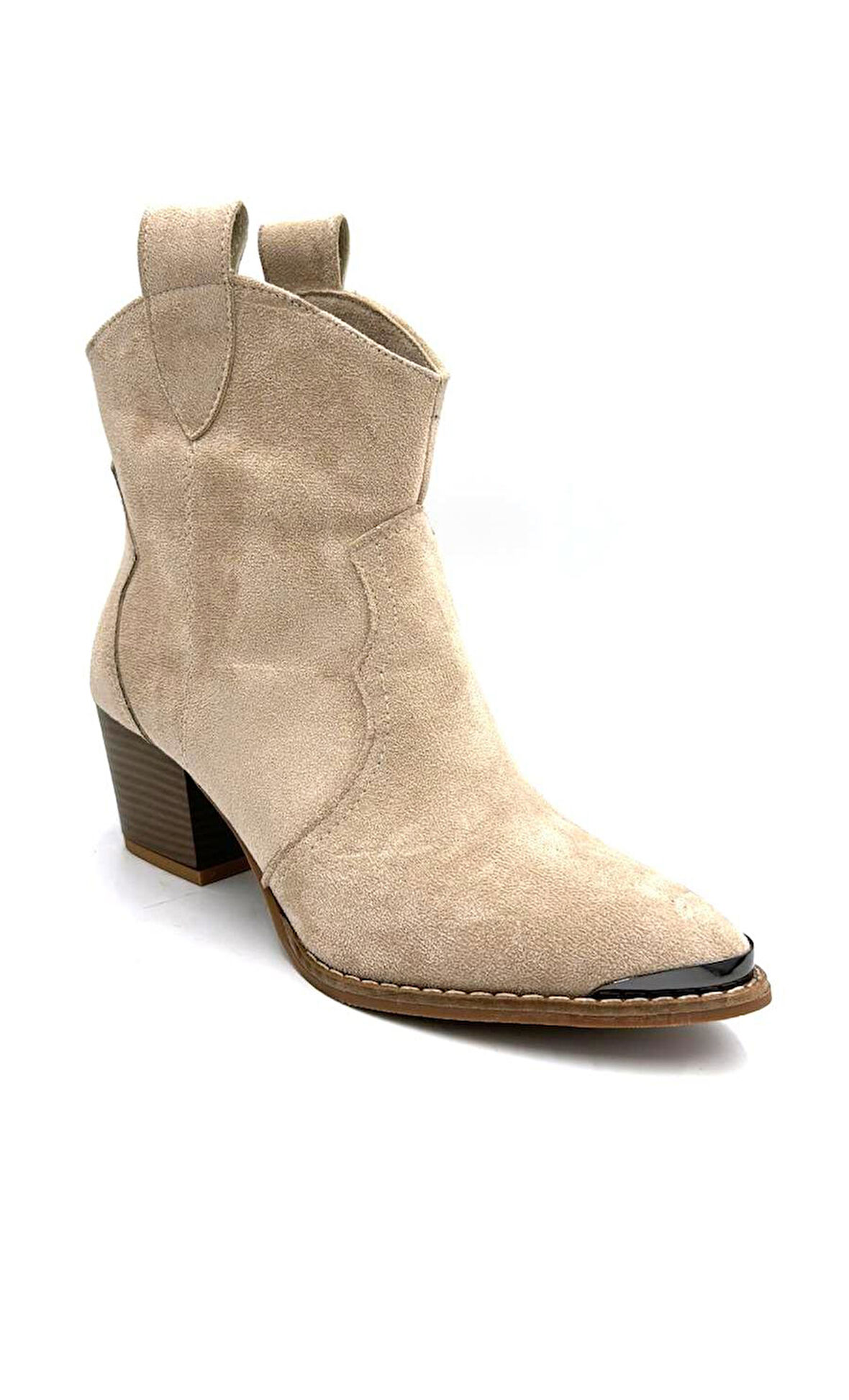 Beyaz (Pine Cone) Kadın Kovboy çizme TEN