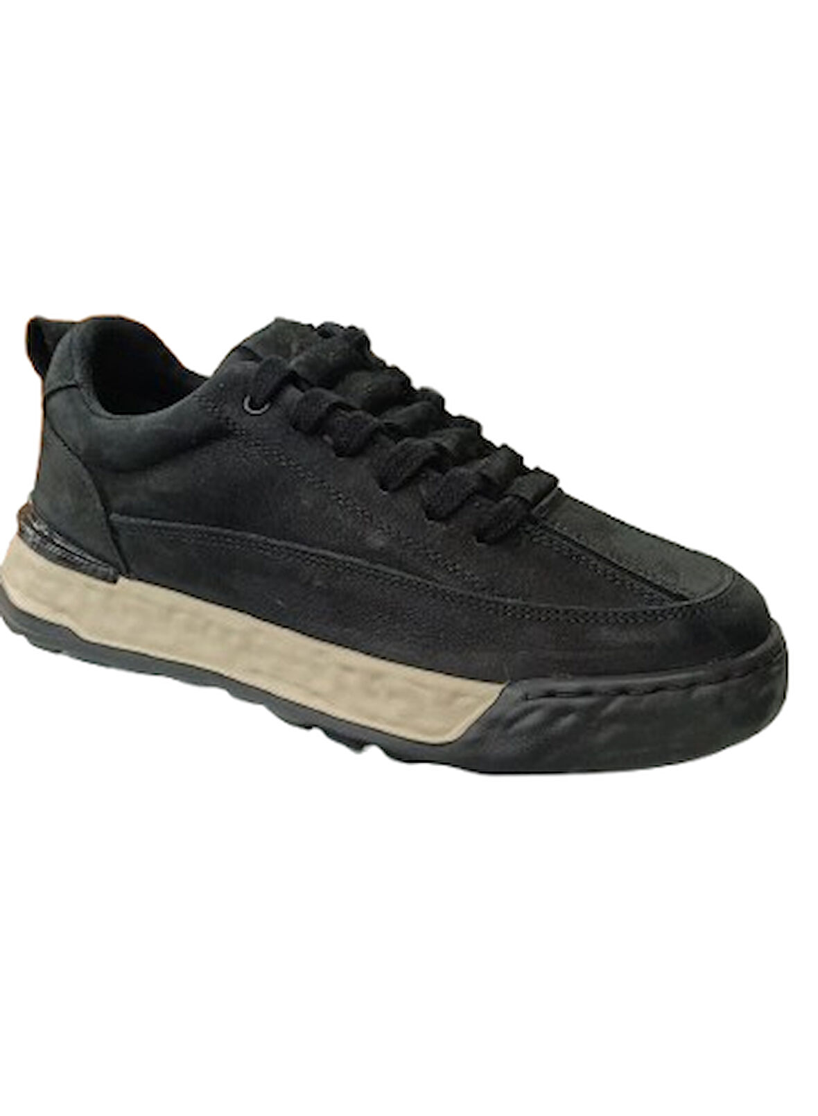 Bulldozer 250209 Hakiki Deri Phlon Hafif Taban Günlük Erkek Ayakkabı SİYAH