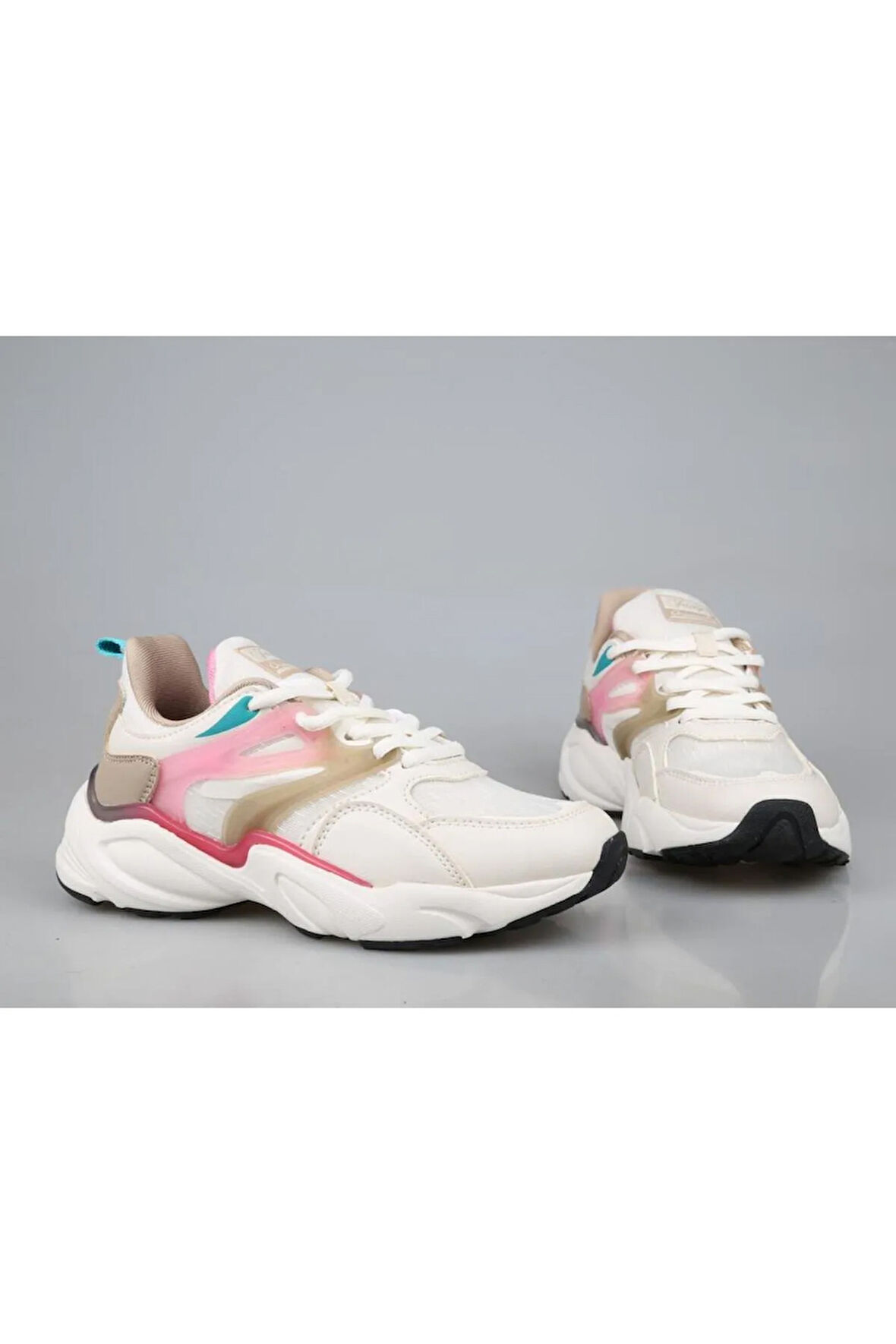 Jump 30905 Phlon Hafif Taban Bağcıklı Unisex Sneakers BEJ