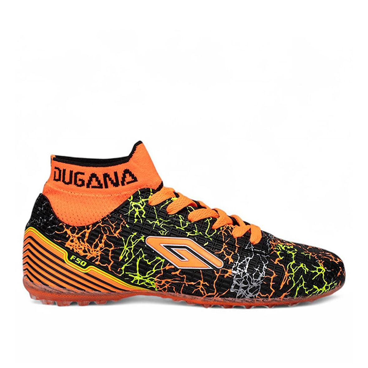 Beyaz (Dugana) Çoraplı Garson F50 Uniseks Halı saha SİYAH