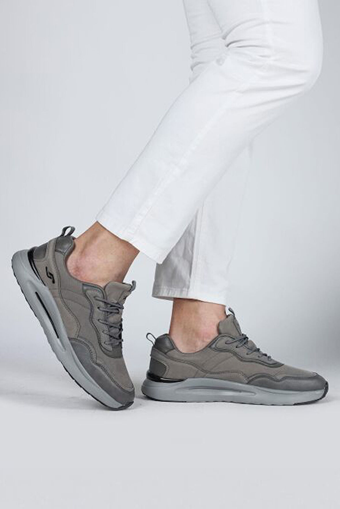 Jump 29082 Phlon Hafif Taban Erkek Sneaker Günlük Spor Ayakkabı FÜME