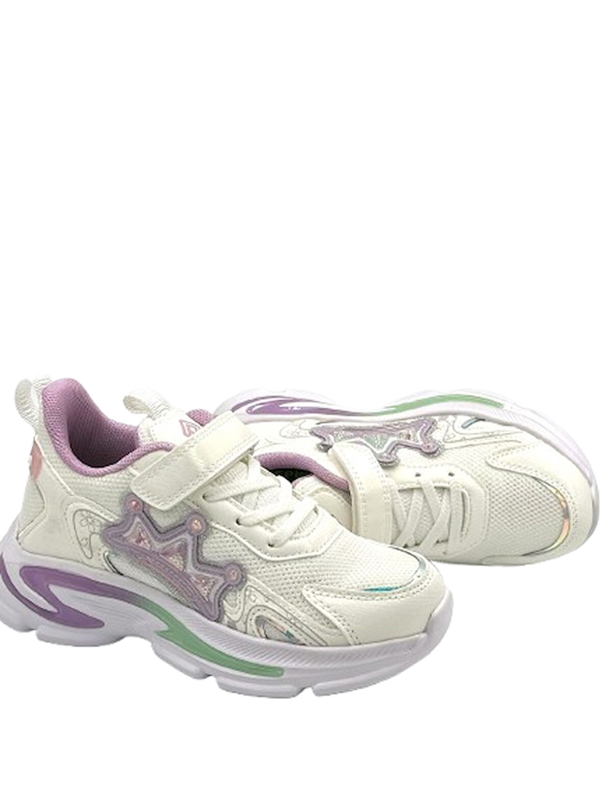 Pepino FY25-1965 Phlon Hafif Taban Cırtlı Çocuk Spor Ayakkabı BEYAZ